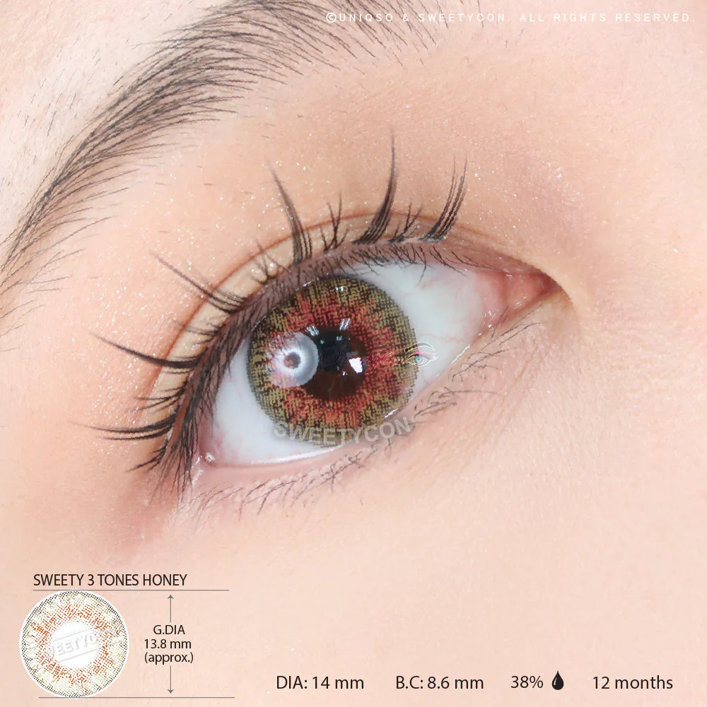 Sweety 3 Tones Honey (1 lens/pack) - Image 3