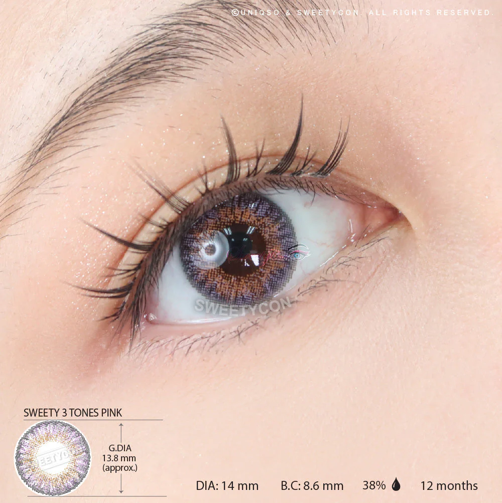 Sweety 3 Tones Pink (1 lens/pack) - Image 3
