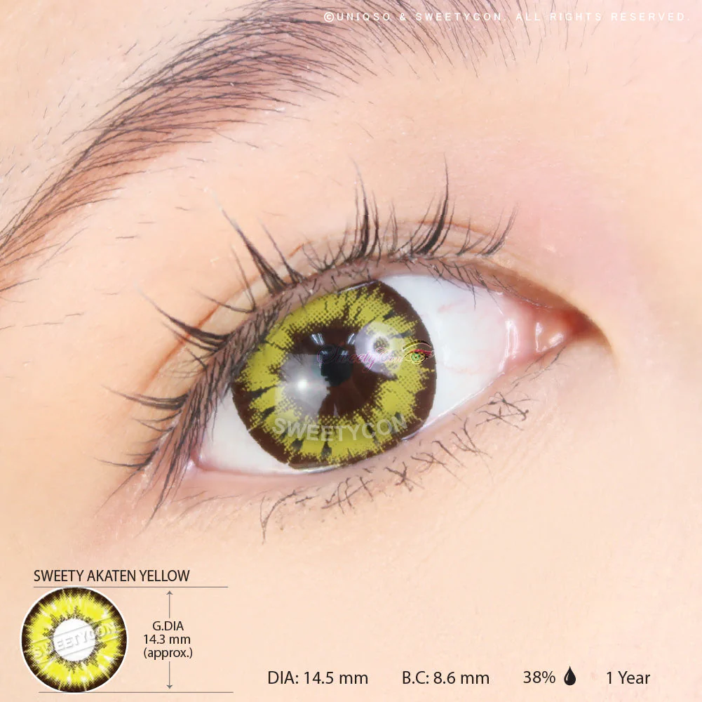 Sweety Akaten Yellow (1 lens/pack) - Image 3