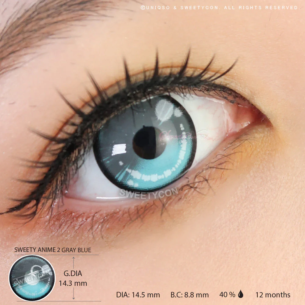 Sweety Anime 2 Gray Blue (1 lens/pack) - Image 3