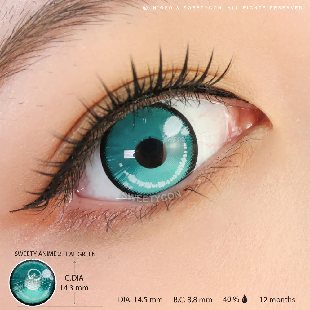 Sweety Anime 2 Teal Green (1 lens/pack) - Image 3