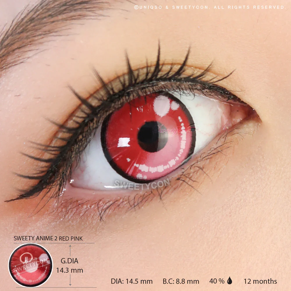 Sweety Anime 2 Red Pink (1 lens/pack) - Image 3
