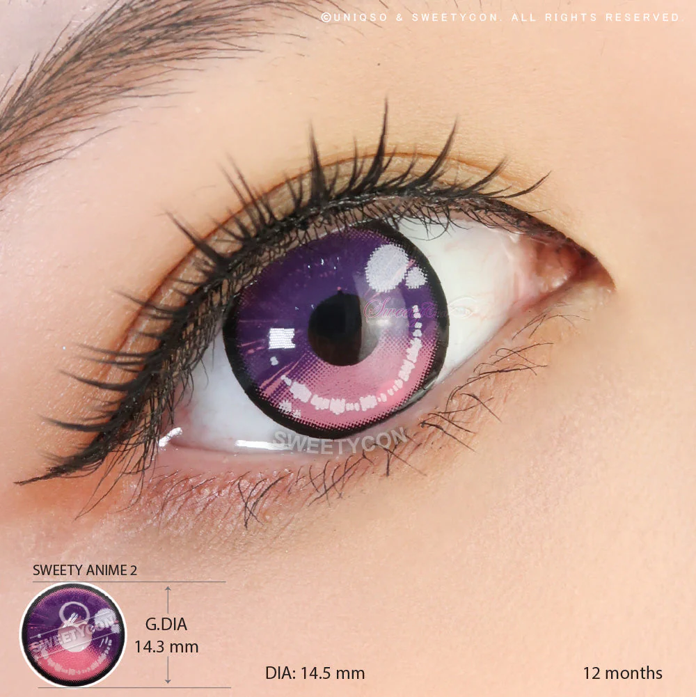Sweety Anime 2 Purple Pink (1 lens/pack) - Image 3