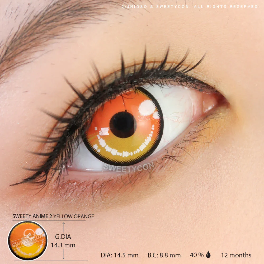 Sweety Anime 2 Yellow Orange (1 lens/pack) - Image 3