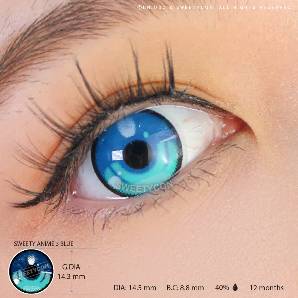 Sweety Anime 3 Blue (1 lens/pack) - Image 3