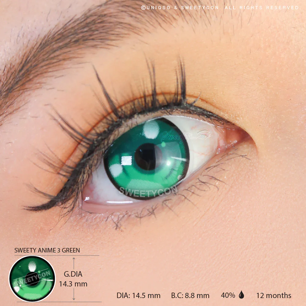 Sweety Anime 3 Green (1 lens/pack) - Image 3