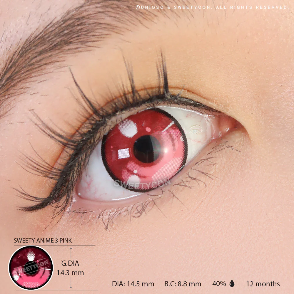 Sweety Anime 3 Pink (1 lens/pack) - Image 3