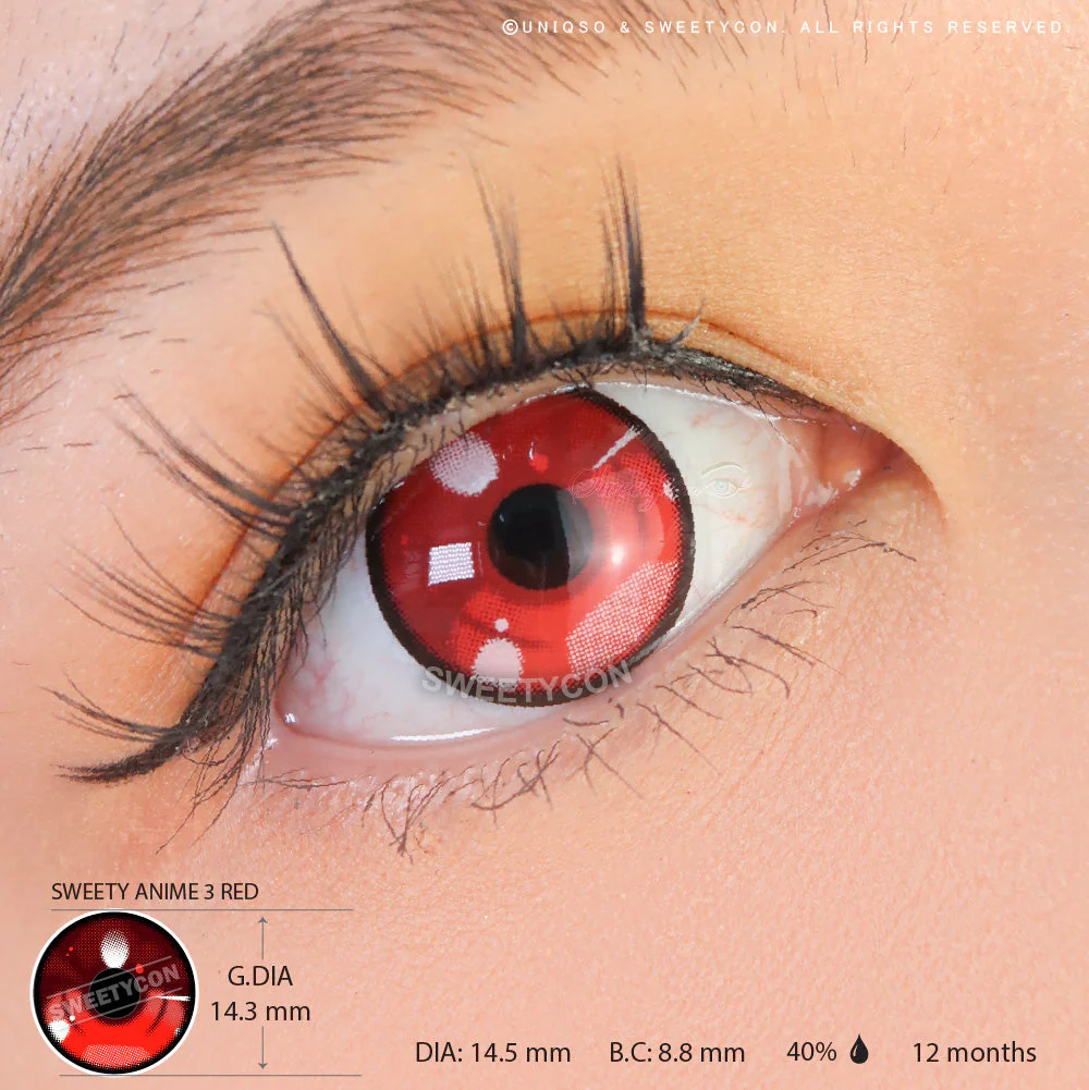 Sweety Anime 3 Red (1 lens/pack) - Image 3