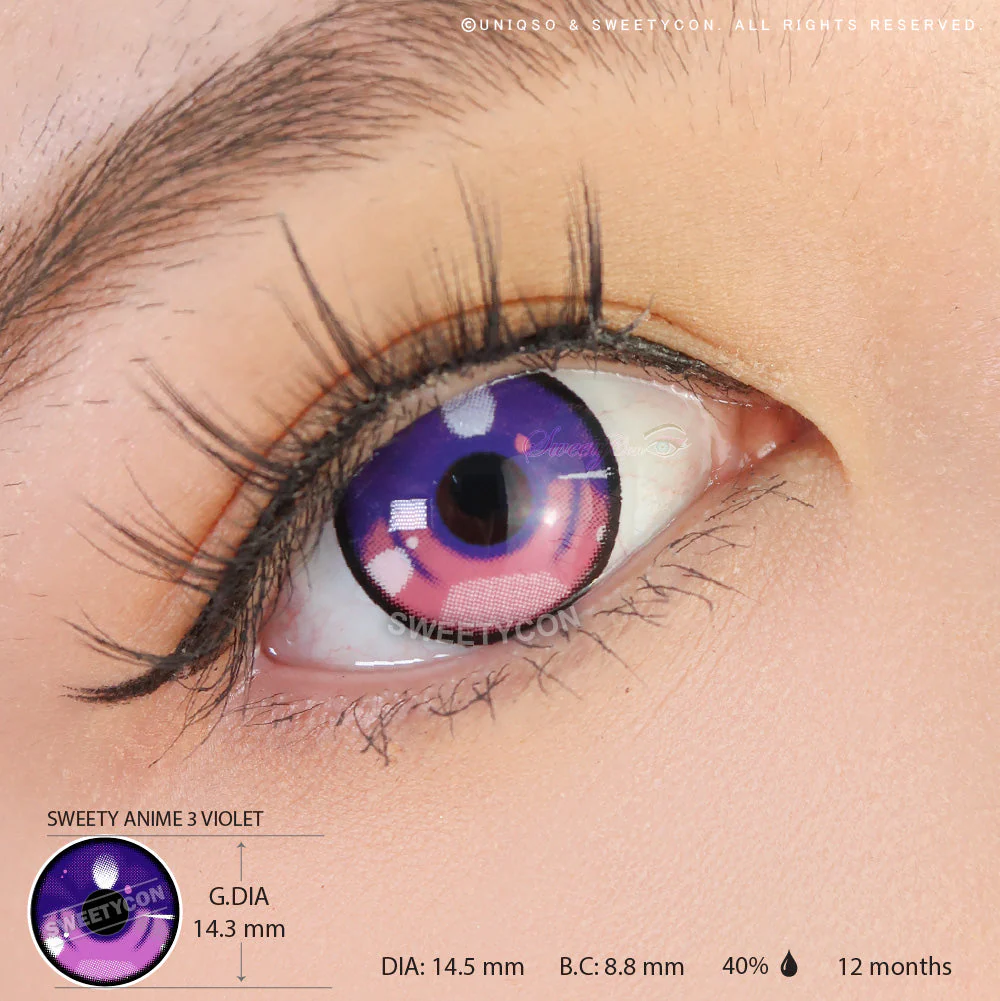 Sweety Anime 3 Violet (1 lens/pack) - Image 3