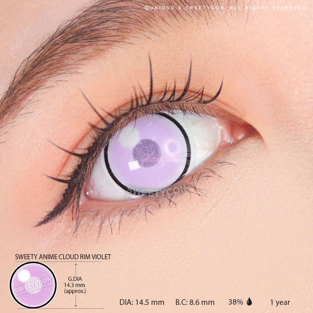 Sweety Anime Cloud Rim Violet (1 lens/pack) - Image 3