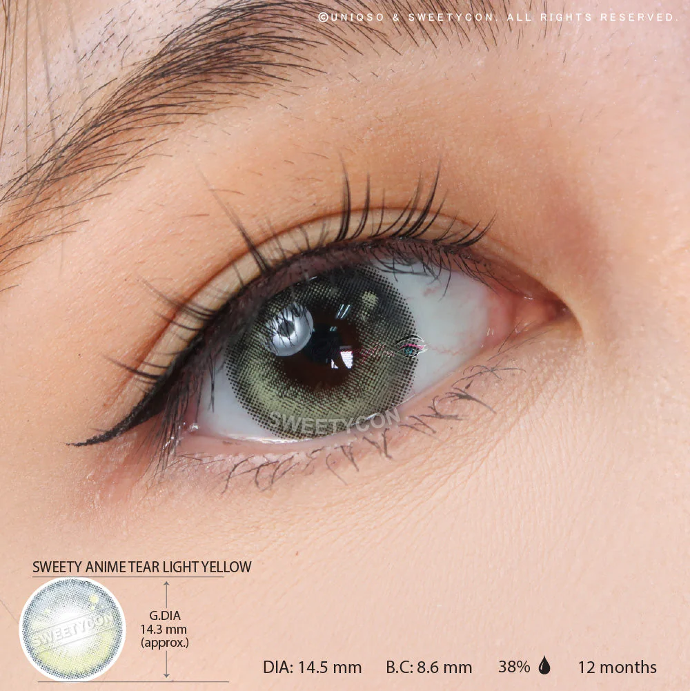 Sweety Anime Tear Light Yellow (1 lens/pack) - Image 5