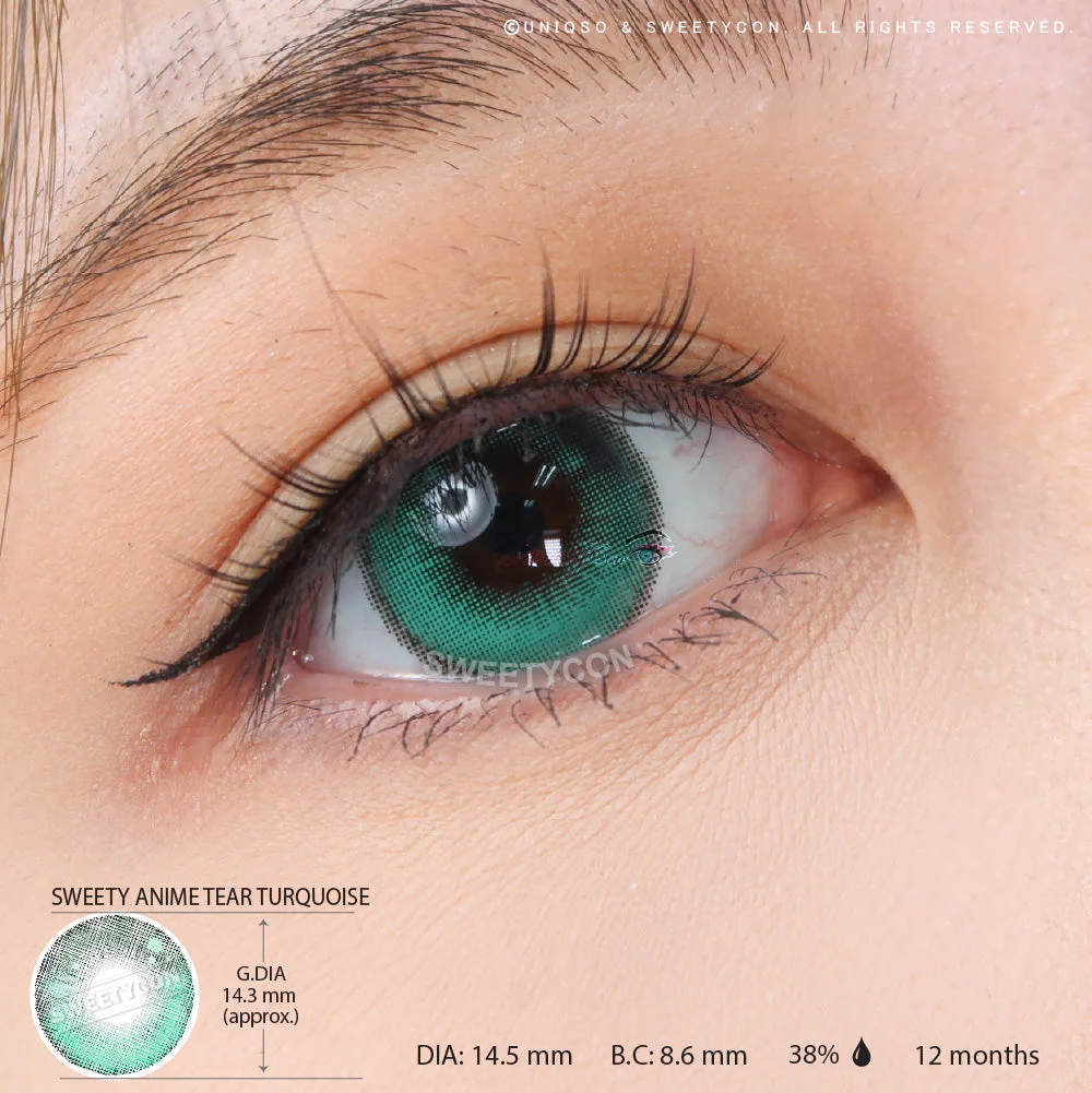 Sweety Anime Tear Turquoise (1 lens/pack) - Image 5