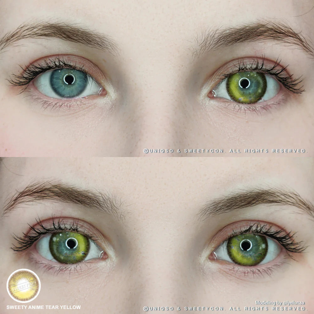 Sweety Anime Tear Yellow (1 lens/pack) - Image 2