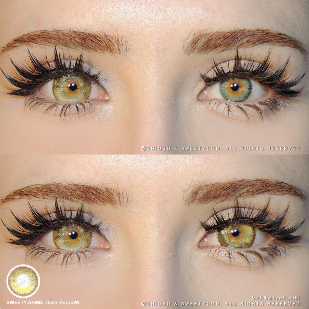 Sweety Anime Tear Yellow (1 lens/pack) - Image 3