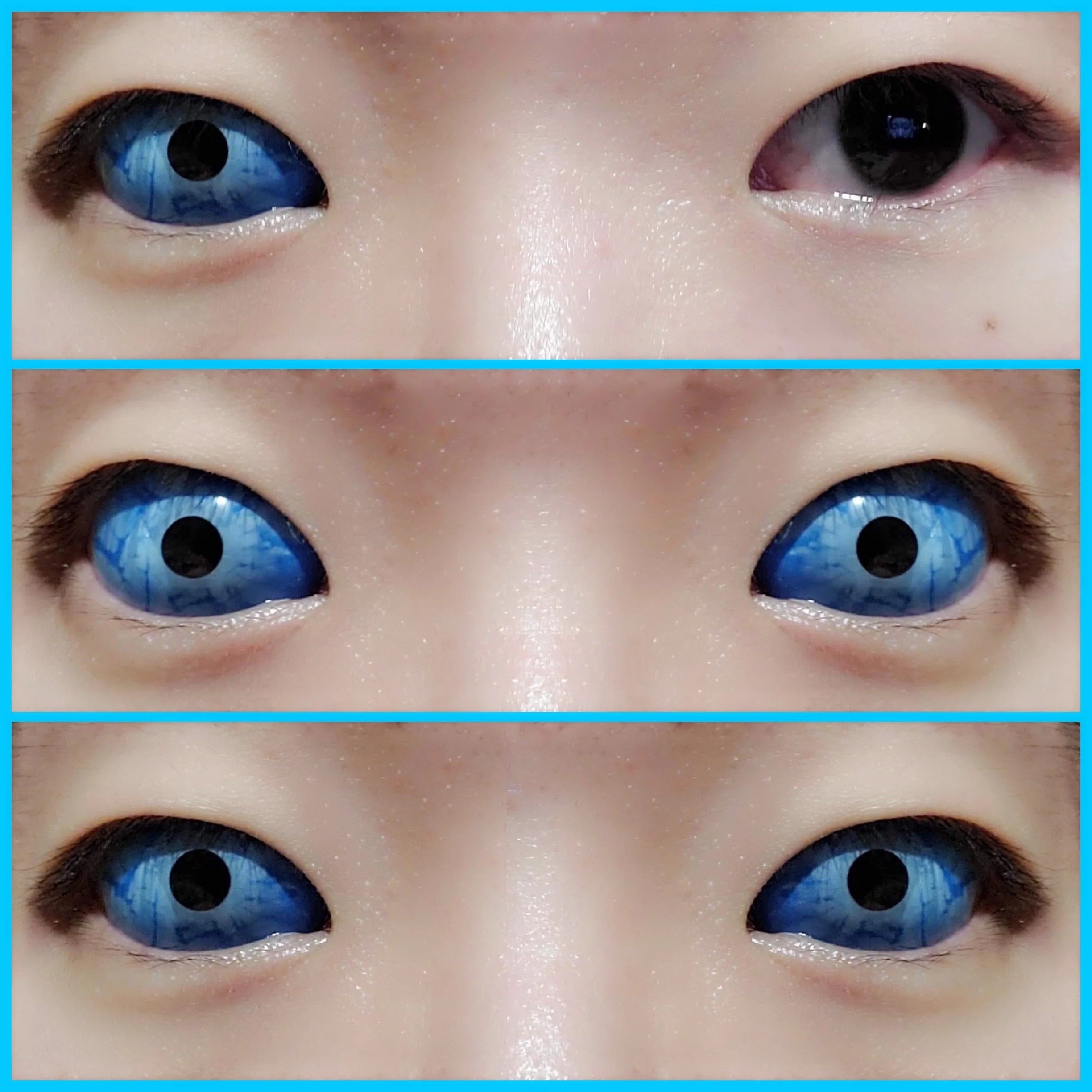 Sweety Blue Sclera Contacts Ice Zombie (1 lens/pack) - Image 2