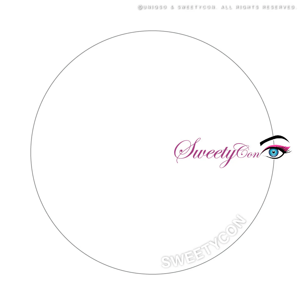 Sweety Sclera 22mm UV White Blind (1 lens/pack)