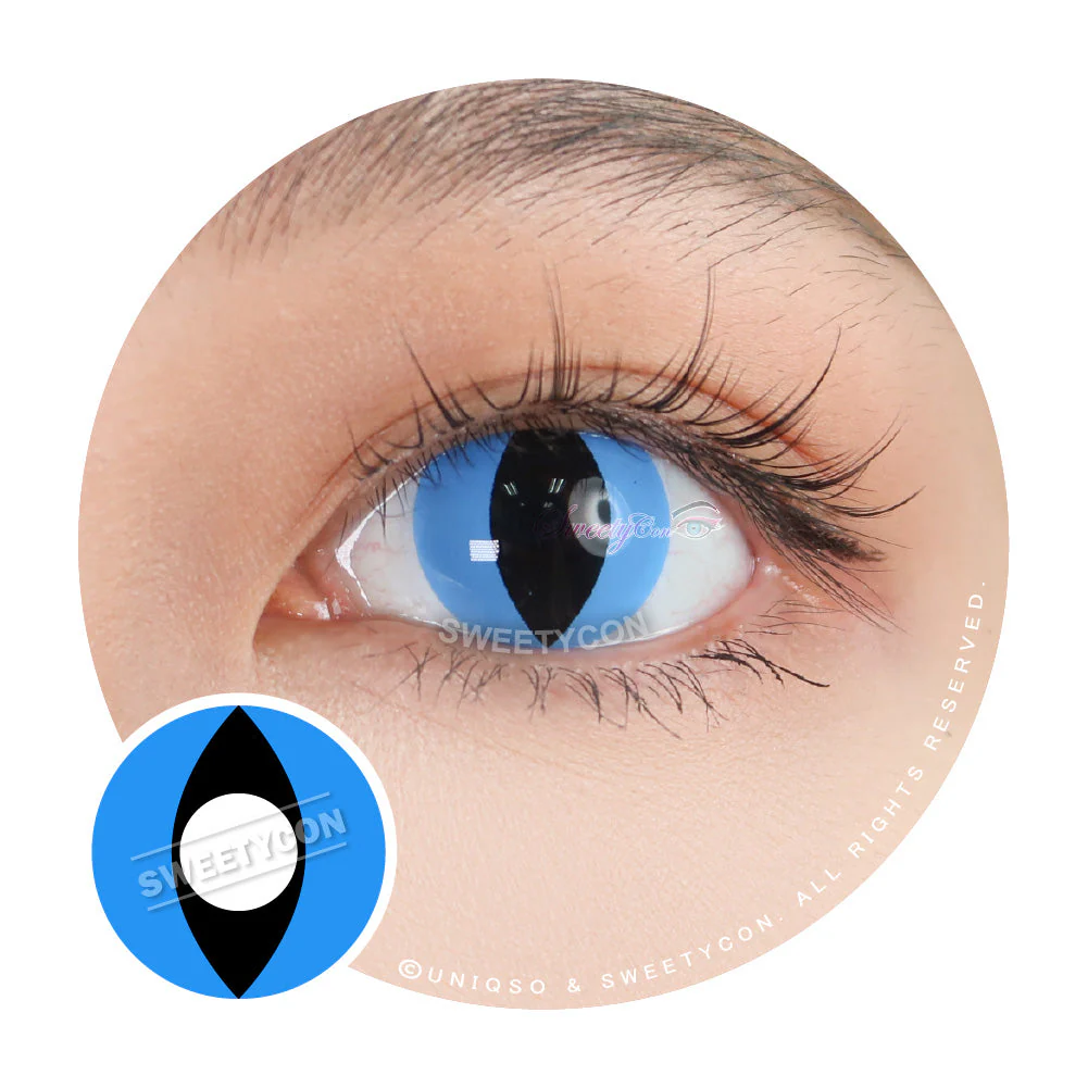Sweety Crazy Aqua Cat (1 lens/pack)