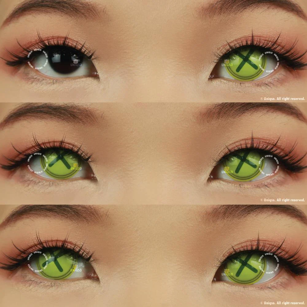 Sweety Crazy Button Eye Green (1 lens/pack) - Image 2