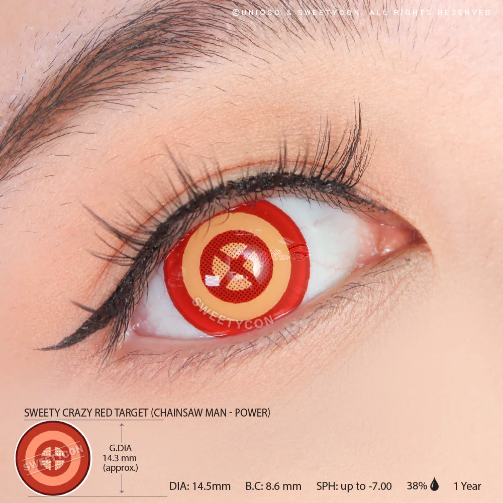 Sweety Crazy Red Target (1 lens/pack) - Image 3