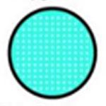 Sweety Crazy Cyan Mesh / Blue Screen with Black Rim (1 lens/pack) - Image 3