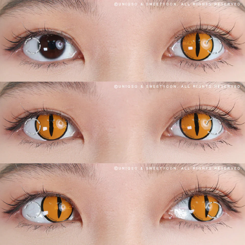 Sweety Crazy Gold Demon Eye / Cat Eye (1 lens/pack) - Image 2