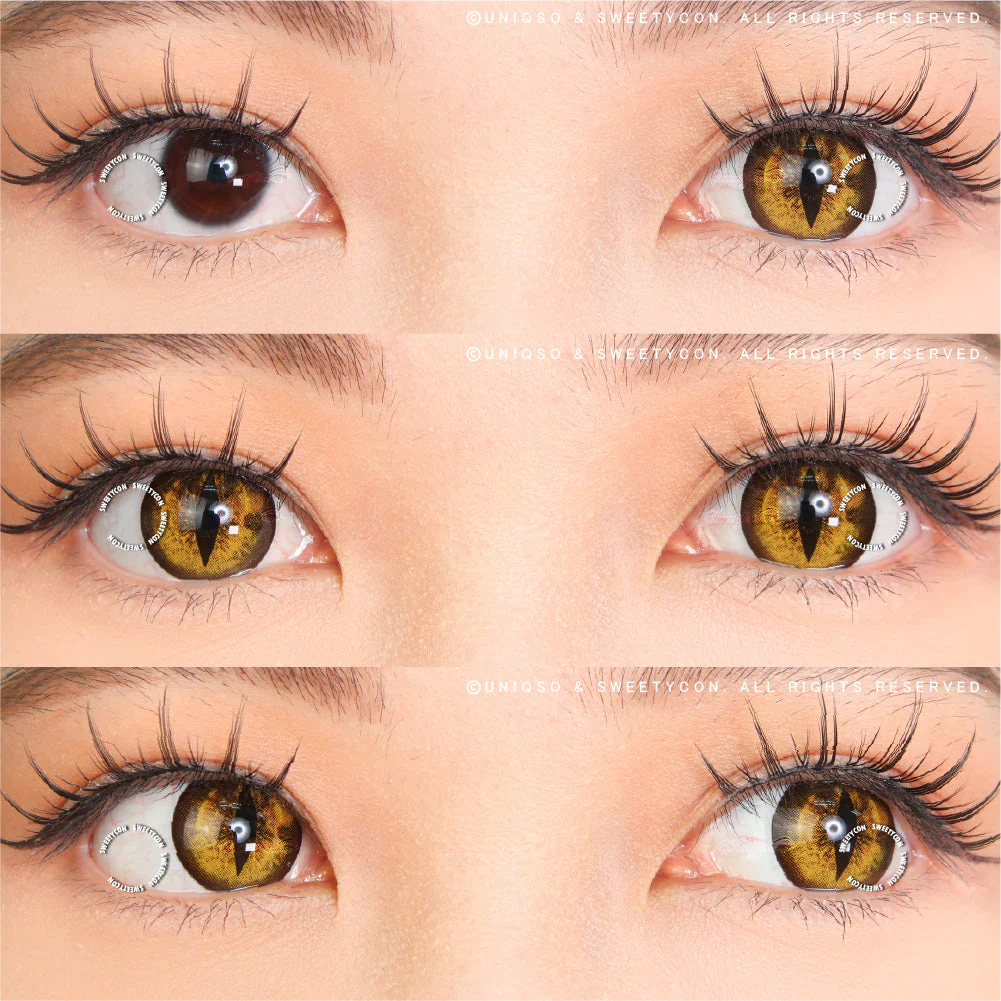 Sweety Crazy Gold Demon Eye / Cat Eye (New) (1 lens/pack) - Image 2