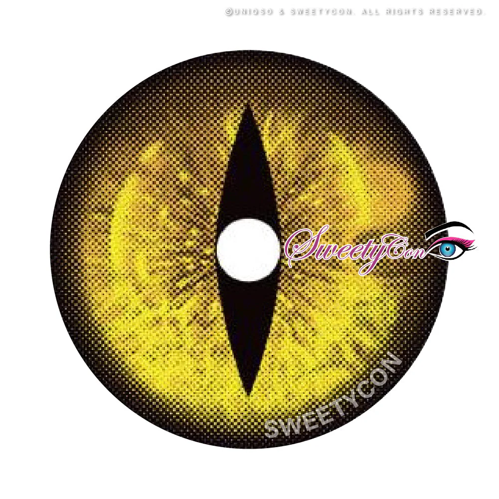 Sweety Crazy Gold Demon Eye / Cat Eye (New) (1 lens/pack) - Image 7