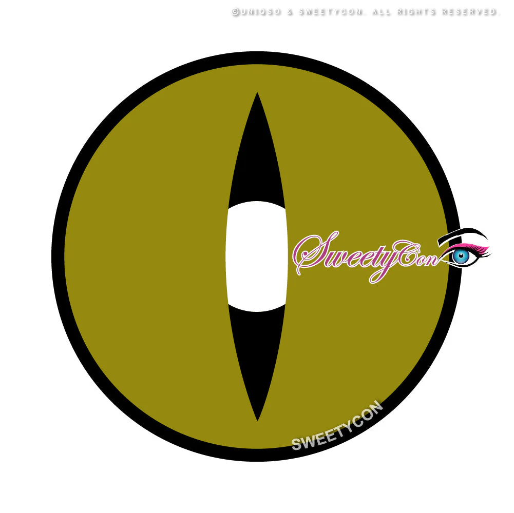 Sweety Crazy Lens Yellow Demon Eye Black Slit (1 lens/pack) - Image 5