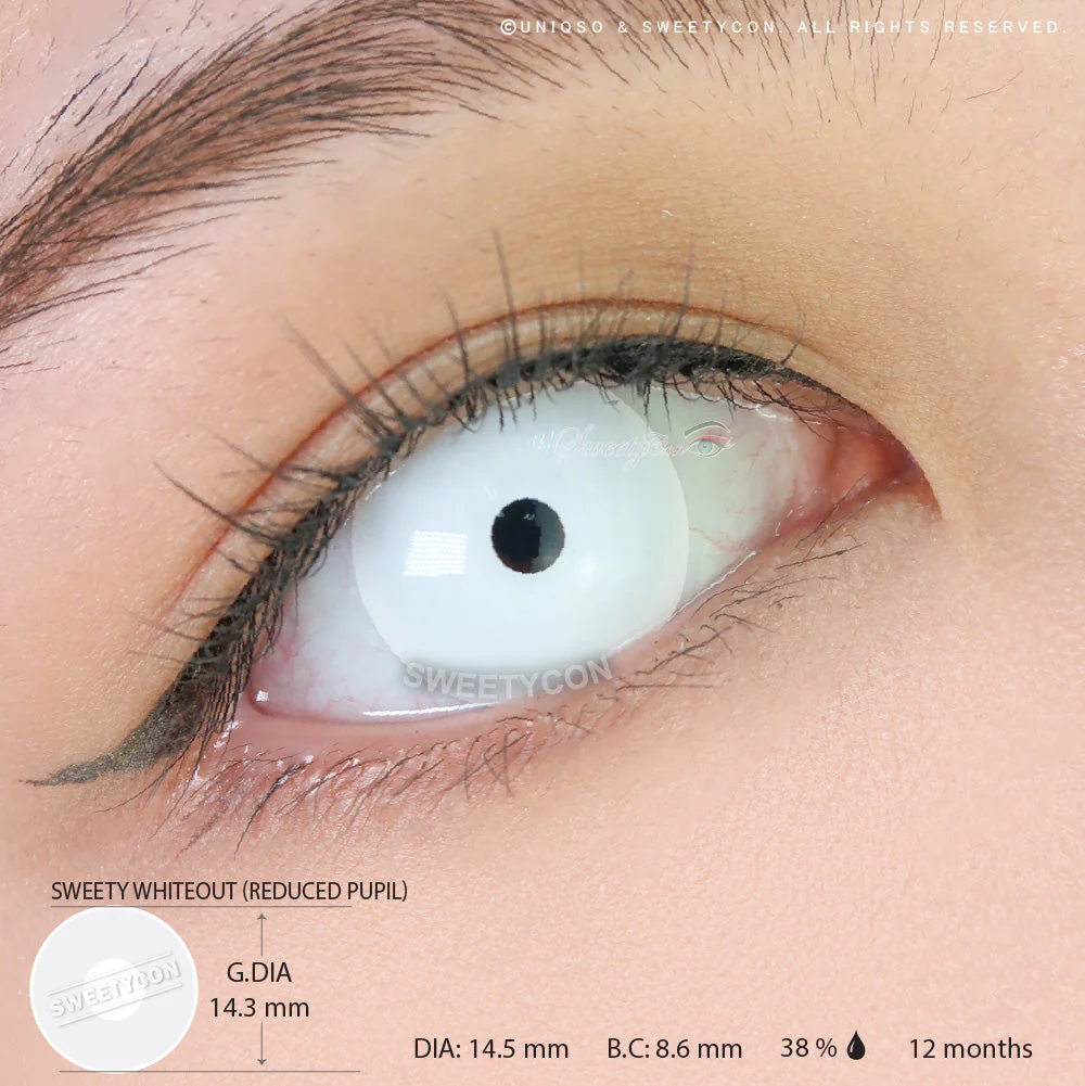 Sweety Crazy Mini S White (1 lens/pack) - Image 3