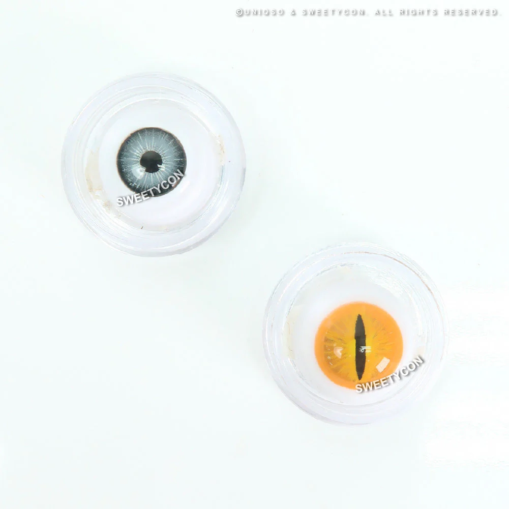 Sweety Crazy Orange Demon Eye / Cat Eye (New) (1 lens/pack) - Image 4