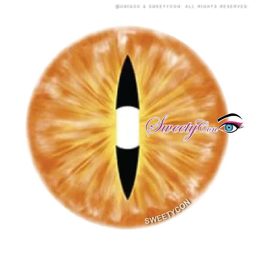 Sweety Crazy Orange Demon Eye / Cat Eye (New) (1 lens/pack) - Image 6