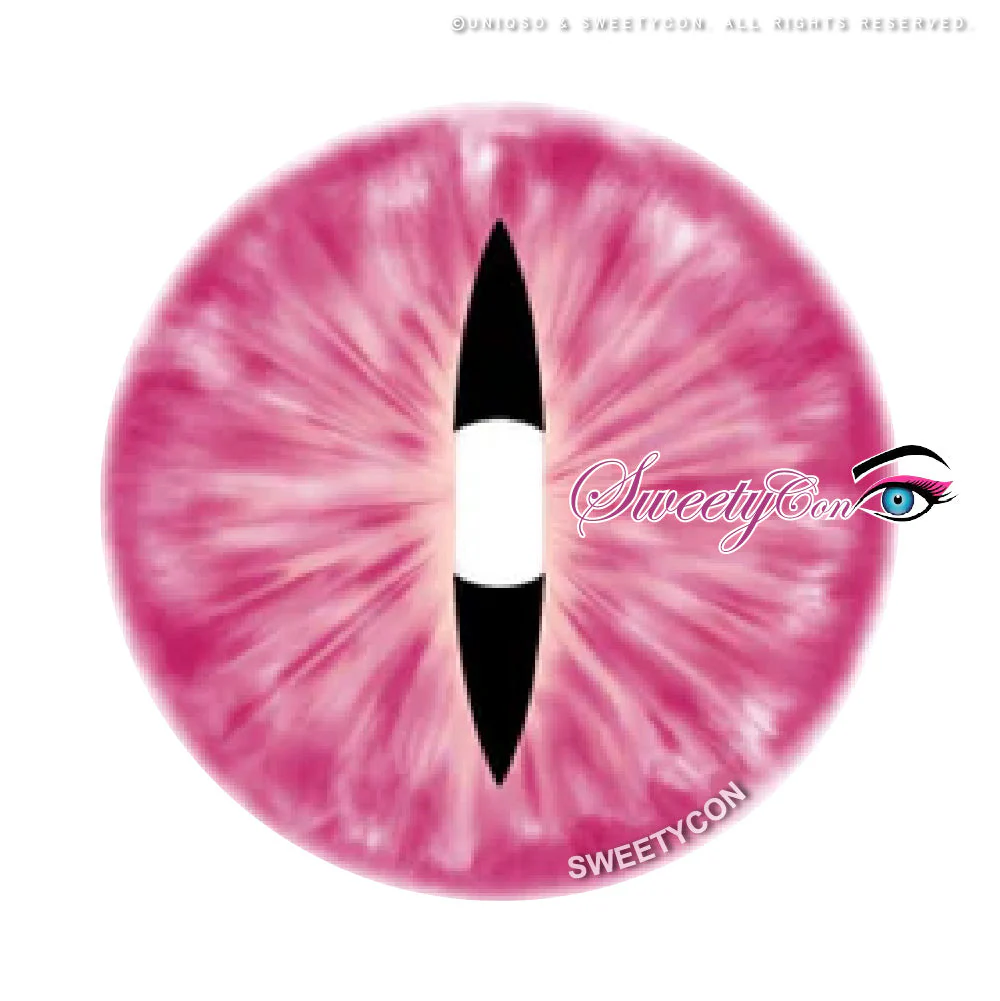 Sweety Crazy Pink Demon Eye / Cat Eye (New) (1 lens/pack) - Image 6