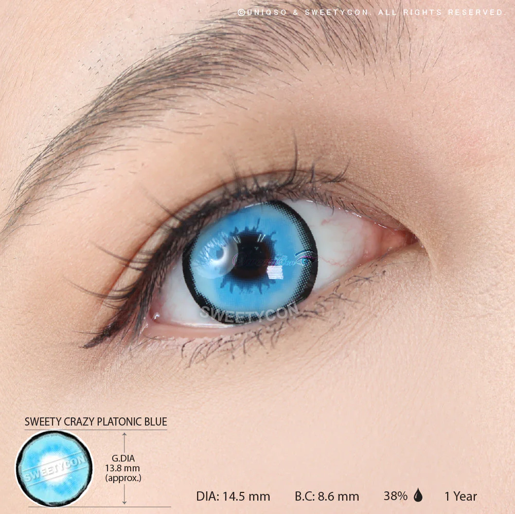 Sweety Crazy Platonic Blue (1 lens/pack) - Image 3