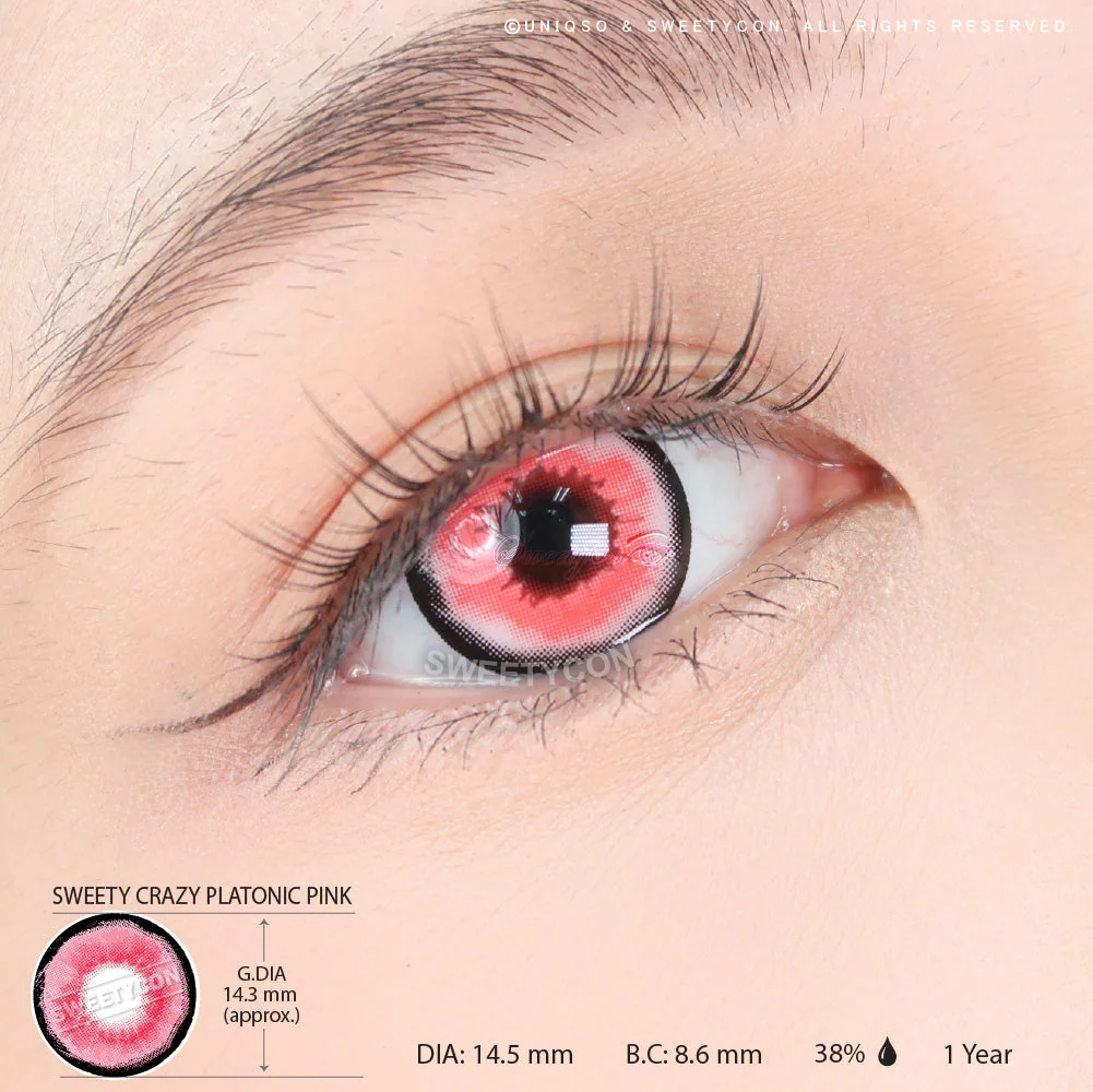 Sweety Crazy Platonic Pink (1 lens/pack) - Image 3