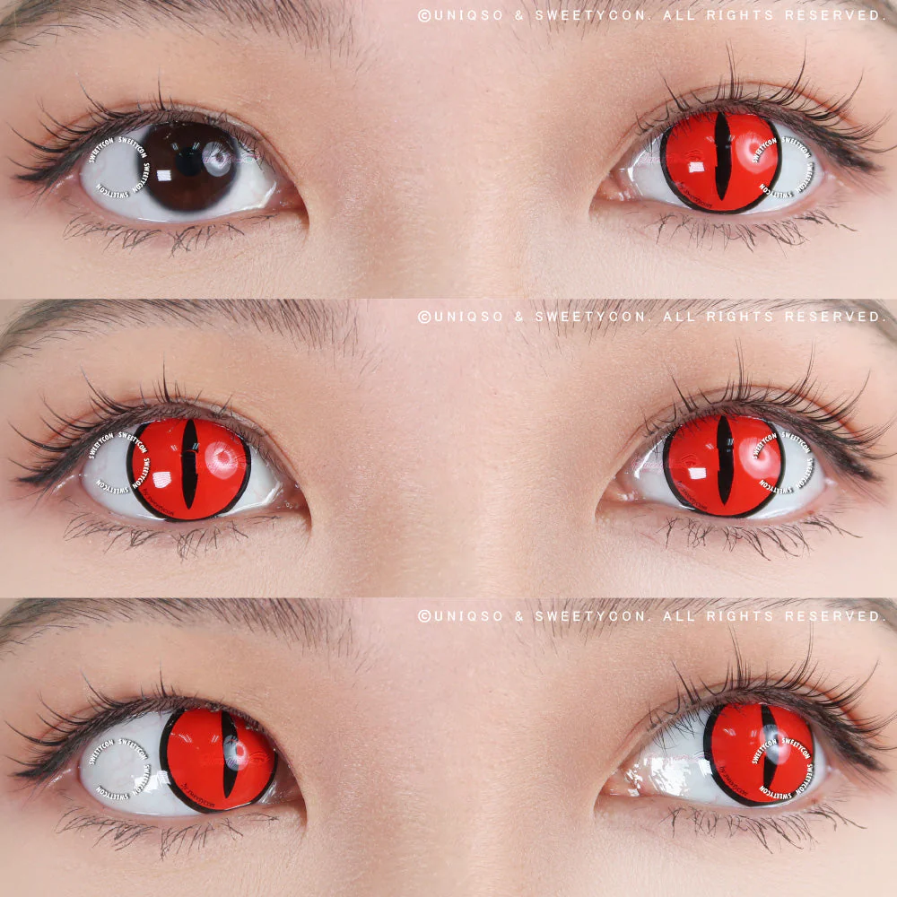 Sweety Crazy Red Demon Eye / Cat Eye (1 lens/pack) - Image 2