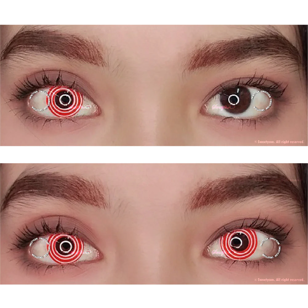 Sweety Crazy Red Spiral (1 lens/pack) - Image 3