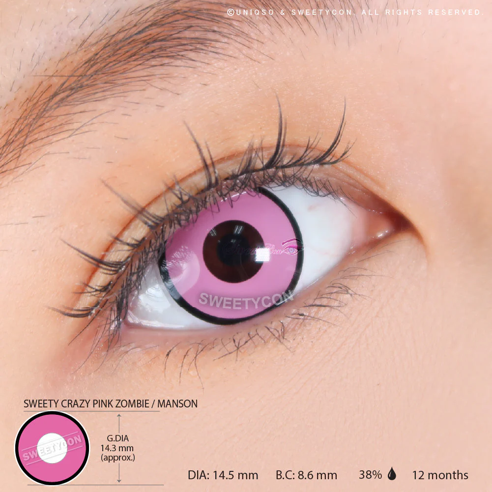 Sweety Crazy Pink Zombie / Manson (1 lens/pack) - Image 3