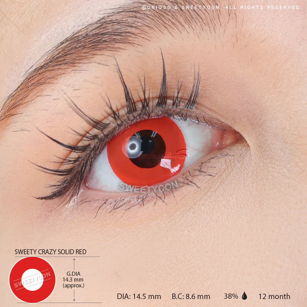 Sweety Crazy Solid Red (1 lens/pack) - Image 3