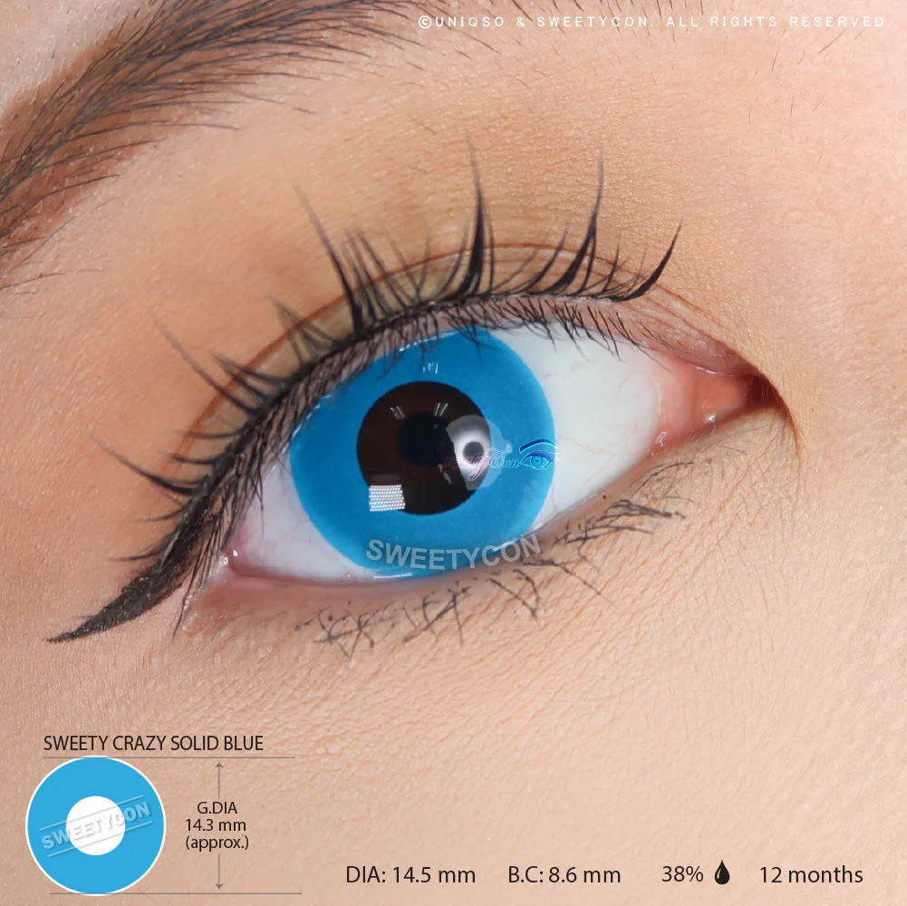 Sweety Crazy Solid Blue (1 lens/pack) - Image 3