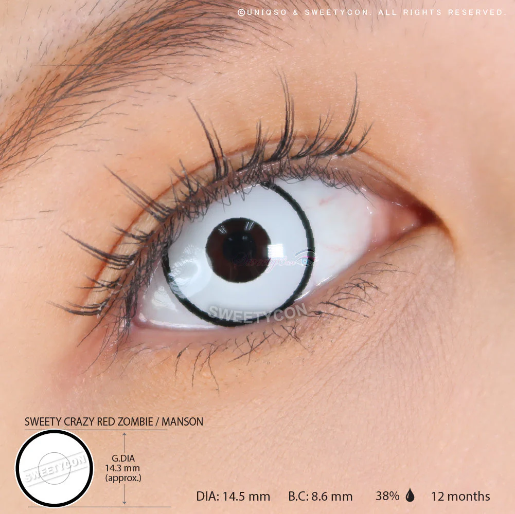 Sweety Crazy Corunus / White Zombie / Manson (1 lens/pack) - Image 3