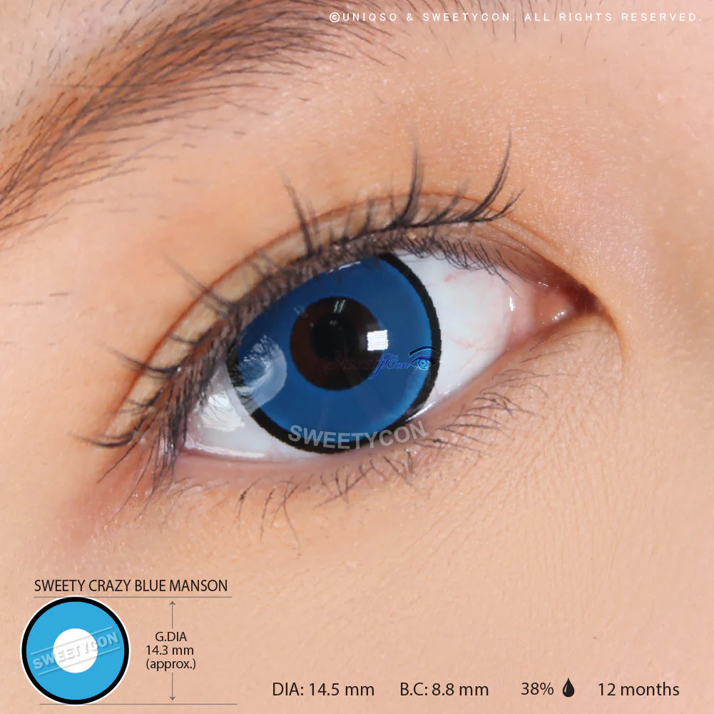 Sweety Crazy Blue Manson/ Blue Zombie (1 lens/pack) - Image 3