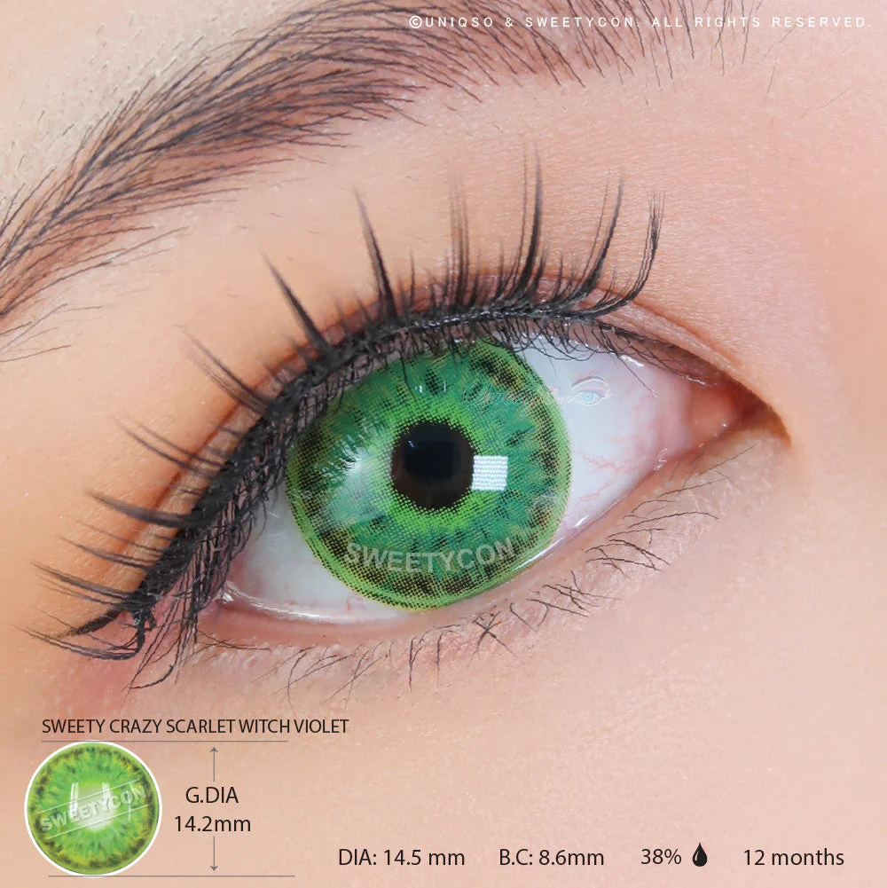 Sweety Crazy Scarlet Witch Green (1 lens/pack) - Image 3