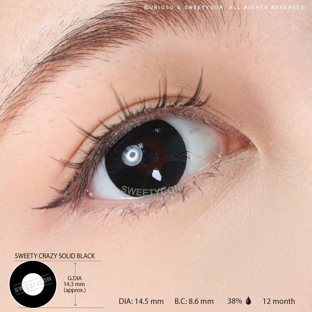 Sweety Crazy Solid Black (1 lens/pack) - Image 3