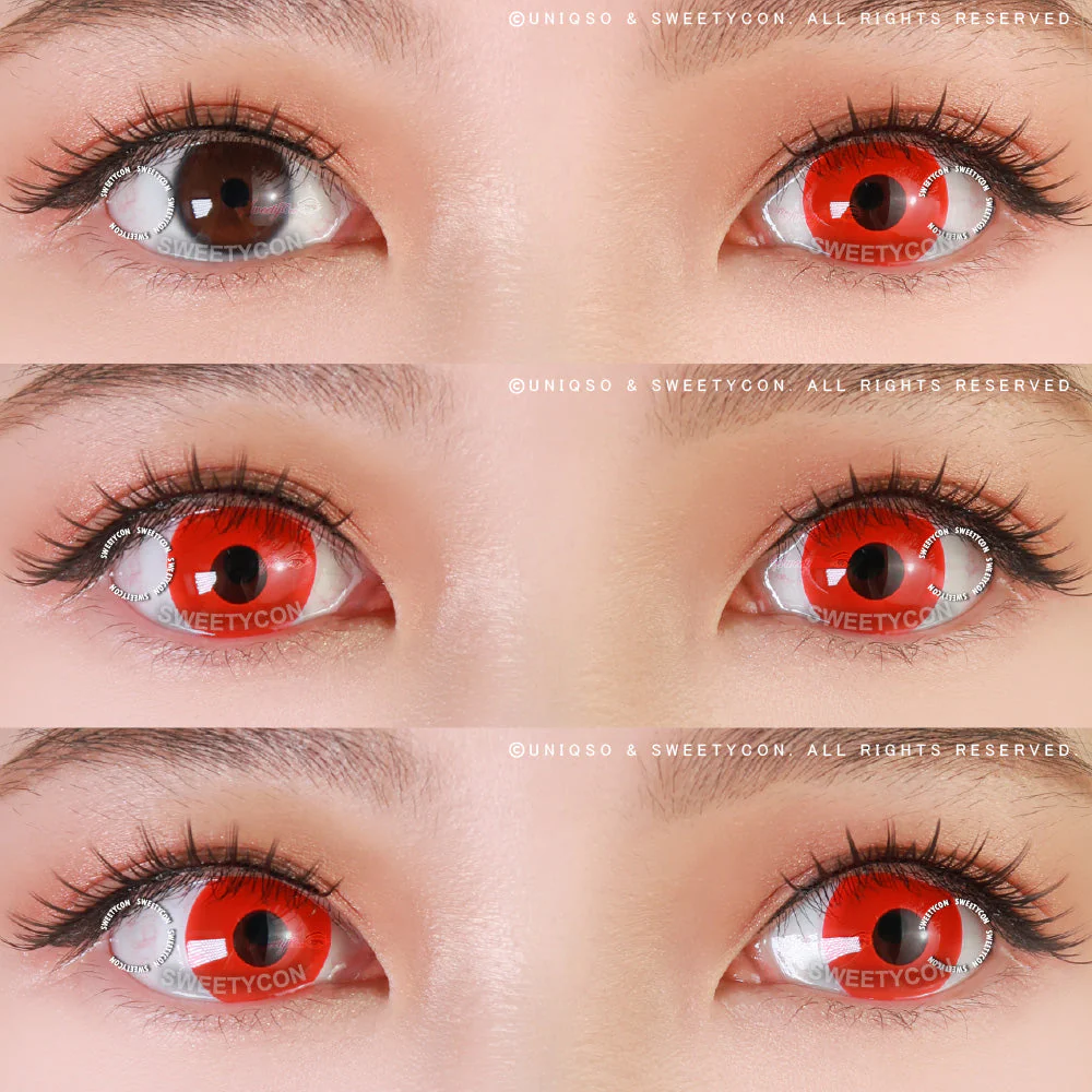 Sweety Crazy UV Glow Red (1 lens/pack) - Image 2