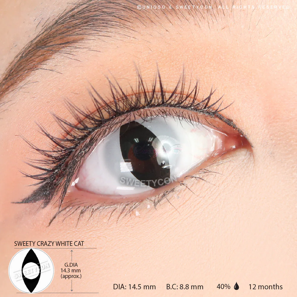 Sweety Crazy UV White Cat (1 lens/pack) - Image 3