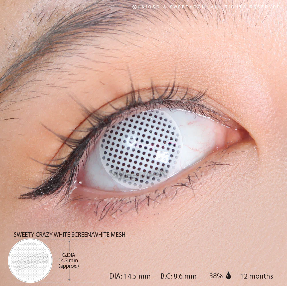 Sweety Crazy White Screen/White Mesh II (1 lens/pack) - Image 3
