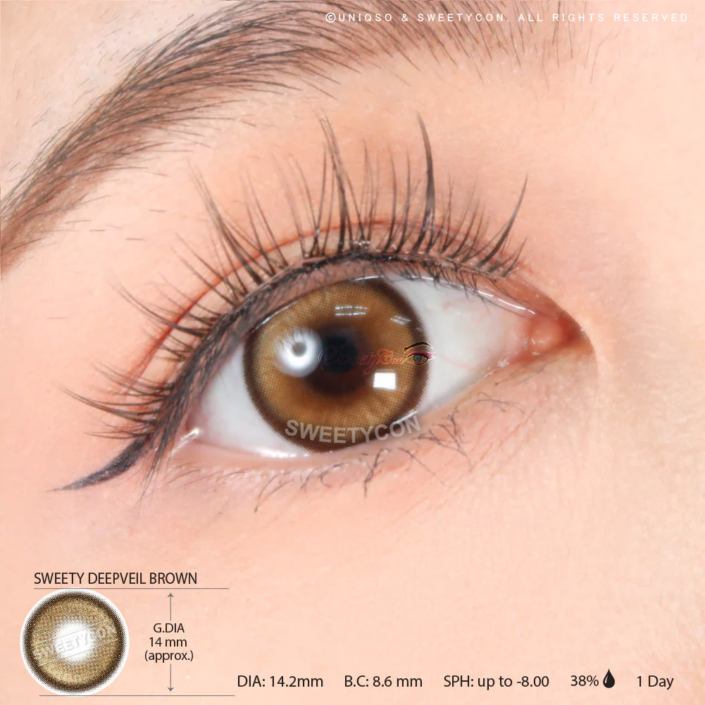 1 Day Sweety Deepveil Brown (2 or 10 lenses/pack) - Image 3