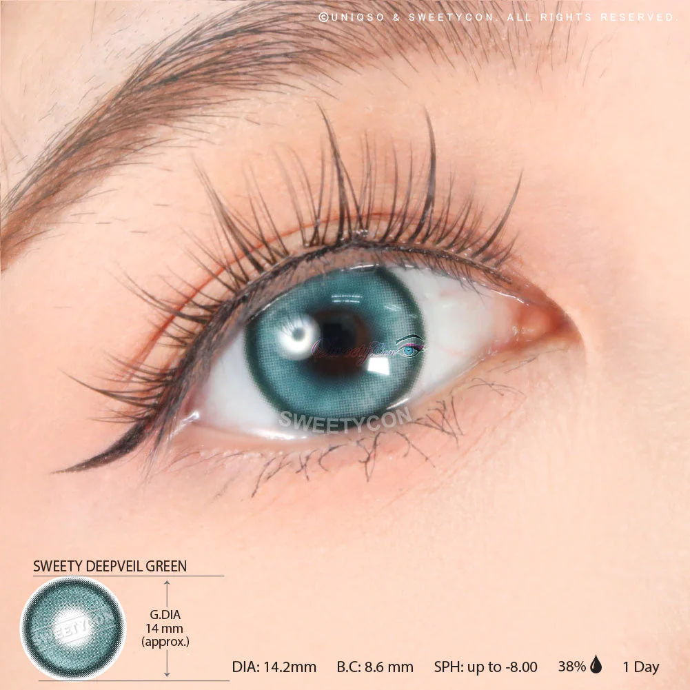 1 Day Sweety Deepveil Green (2 or 10 lenses/pack) - Image 3
