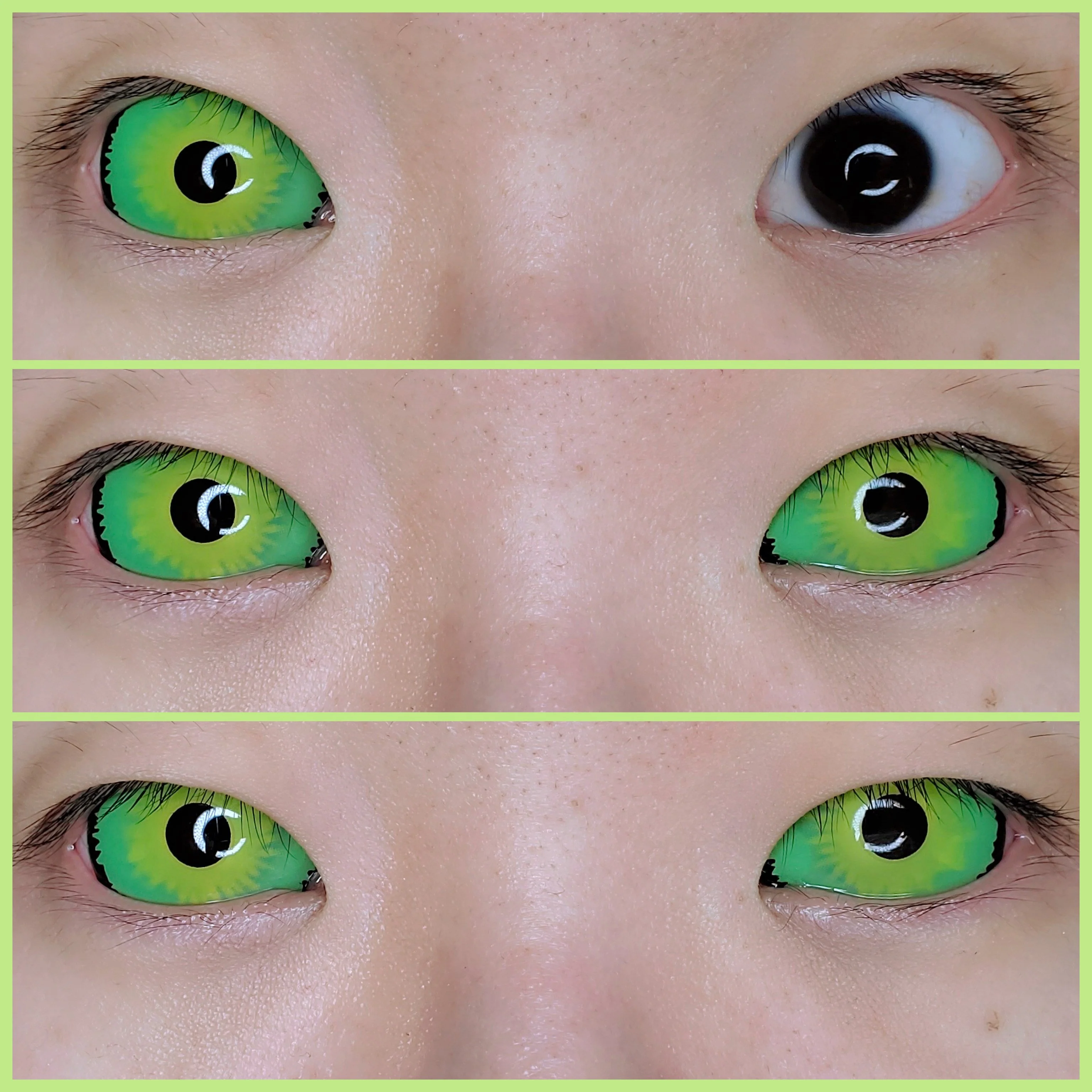 Sweety Green Sclera Contacts - Hulk (1 lens/pack) - Image 2