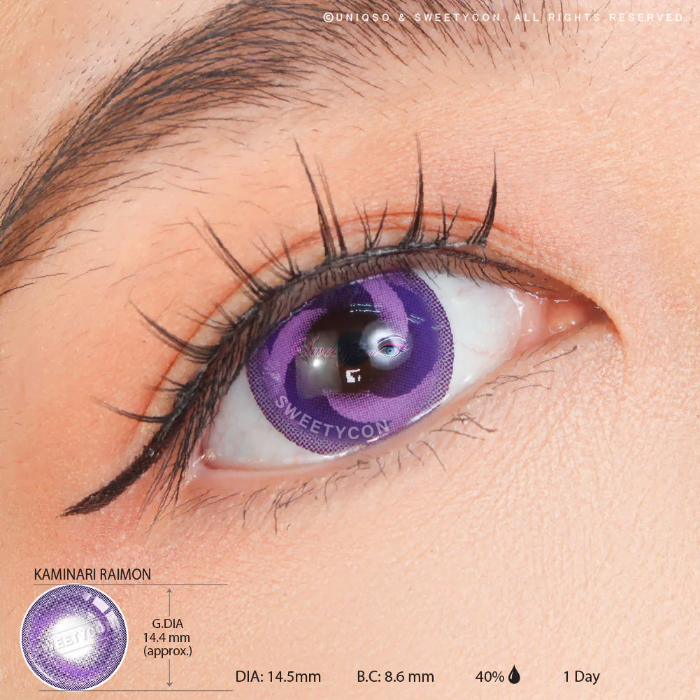 Sweety x Eyesinger 1 Day Kaminari Raimon (2 lenses/pack) - Image 3